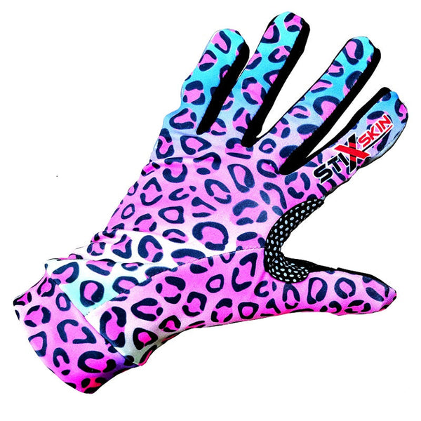 Pink Leopard outdoor light gloves by stiXskin