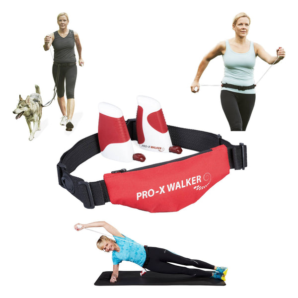 Pro X Walker | YOUR PERSONAL WALKING TRAINER AND COMPACT GYM ON THE GO - ALLin1 | out &amp; indoors | walking | running | physiotherapy | rehab | dog walking | buggy walks | Nordic Walking | Pilates  (standard belt)